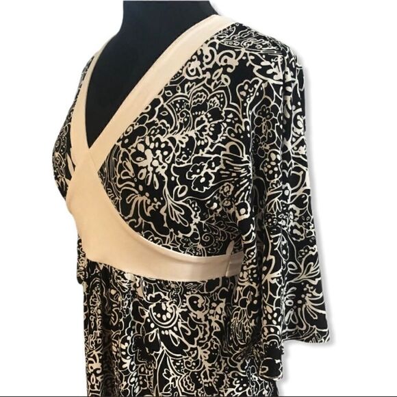 𝅺A.P.N.Y. Floral Patterned V-Neck A-Line Dress Sz S - Picture 5 of 9